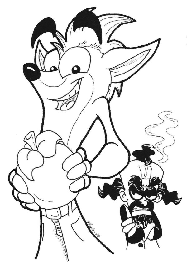 600x847 Crash Bandicoot By Purpledazz Crash Twiinsnanity