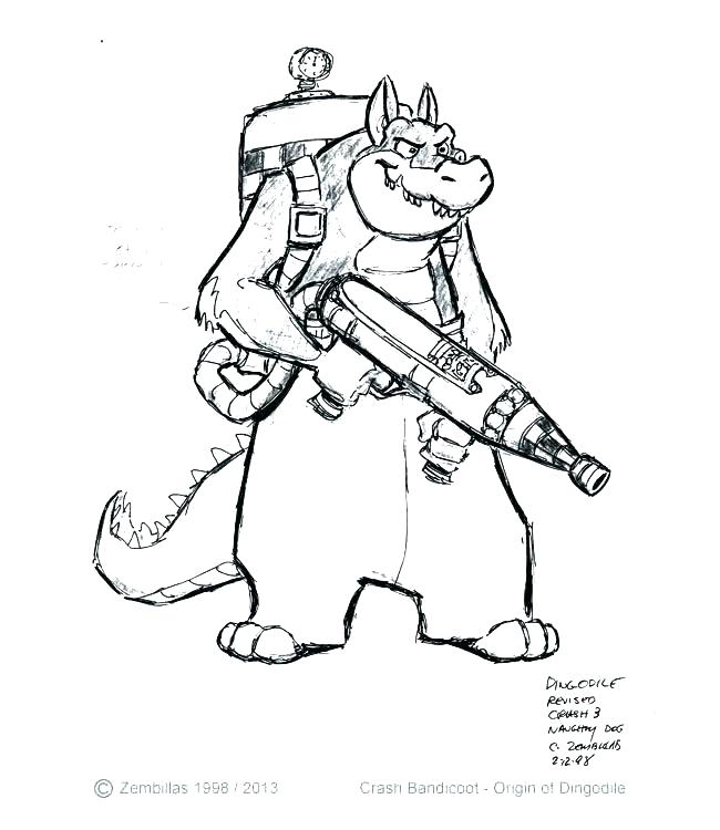 650x750 Crash Bandicoot Coloring Pages Crash Coloring Pages Final Crash