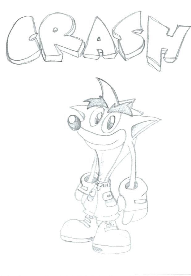 618x892 Crash Bandicoot Coloring Pages Crash Coloring Pages Sonic Coloring