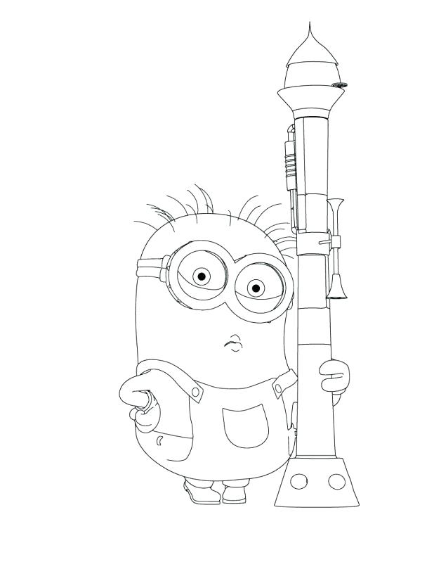 618x799 Crash Bandicoot Coloring Pages Minion Trumpet Despicable