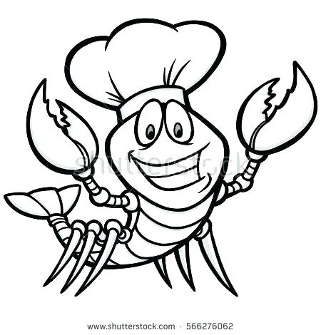 450x470 Crawfish Coloring Page Silhouette Clip Art Crayfish Illustration