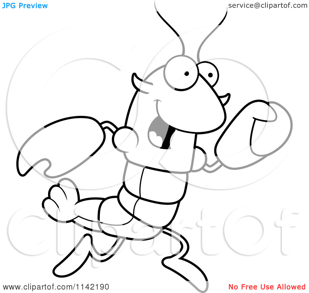 1080x1024 Fine Crayfish Coloring Page Motif