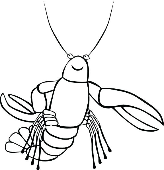 576x598 Coloring Page Free Printable Coloring Pages Funny Crayfish