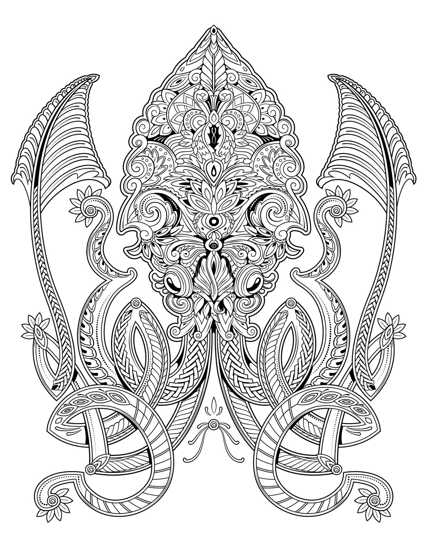 1400x1782 Adult Coloring Pages By Mischell Meech Yost