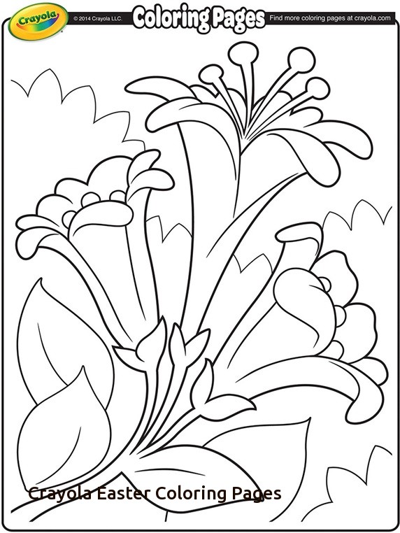572x762 Easter Lilies Ii Coloring Page Of Crayola Easter Coloring Pages