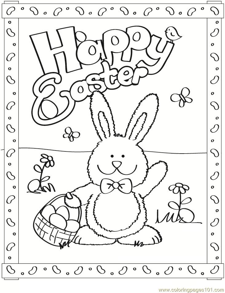 732x952 Free Easter Bunny Coloring Pages