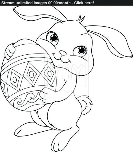 440x500 Coloring Pages ~ Coloring Pages Easter Decorative Egg Painted Page