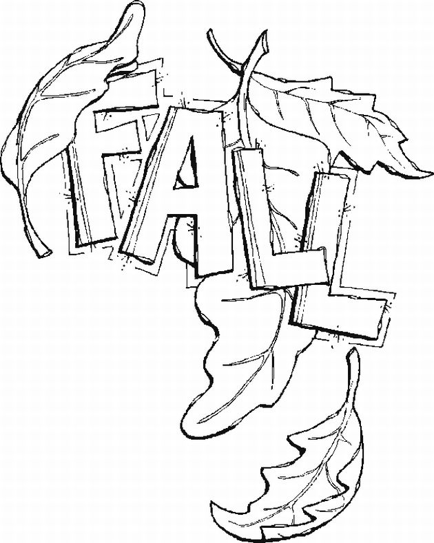 630x789 Fall Coloring Pages