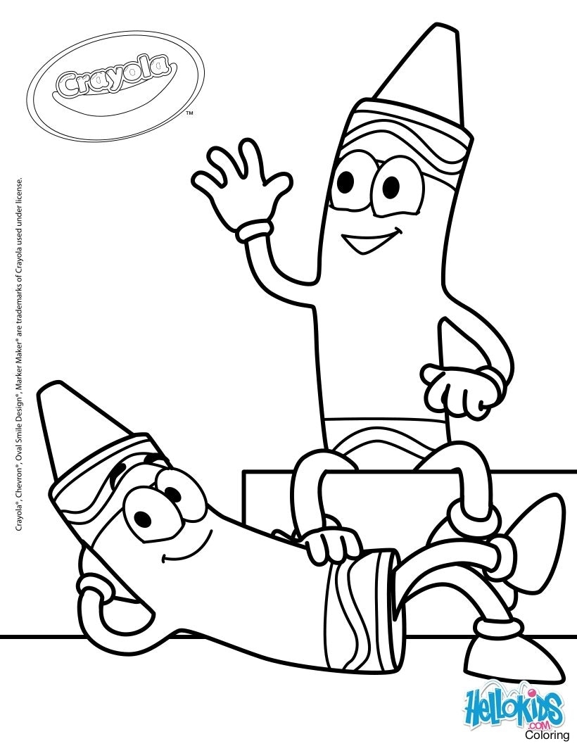 820x1060 Crayon Box Coloring Pages Page 0f Blank Outline New Coloring Sheets