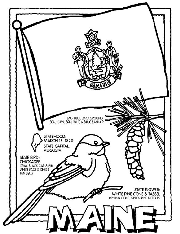 Crayola State Coloring Pages