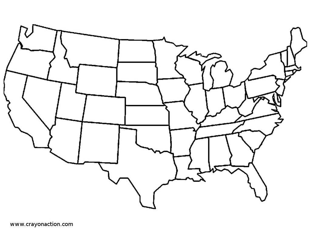 1025x768 States Coloring Pages Endorsed United Map Page Election Us Color