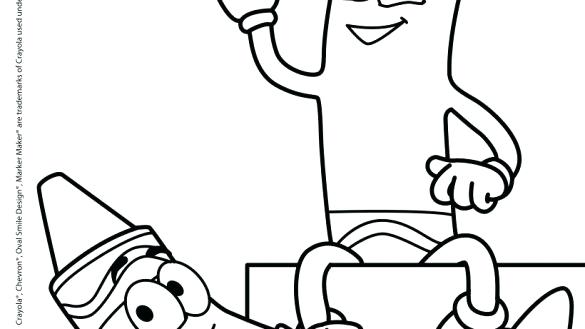 585x329 Crayola Crayon Coloring Pages Crayons Coloring Page Ideas Crayon