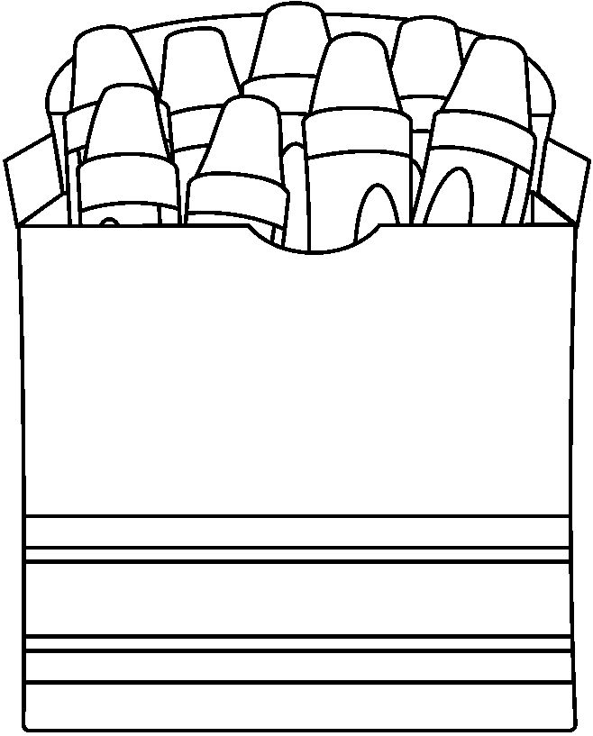 658x817 Crayon Box Coloring Page Best 25 Crayon Box Ideas