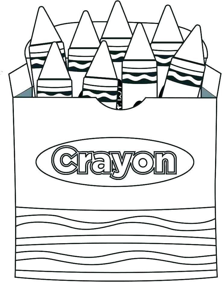736x937 Printable Printable Crayon Box Coloring Page