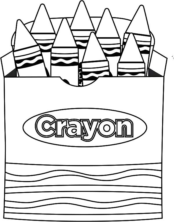 600x764 Lets Draw Picture Box Crayons Coloring Pages Best Place To Color