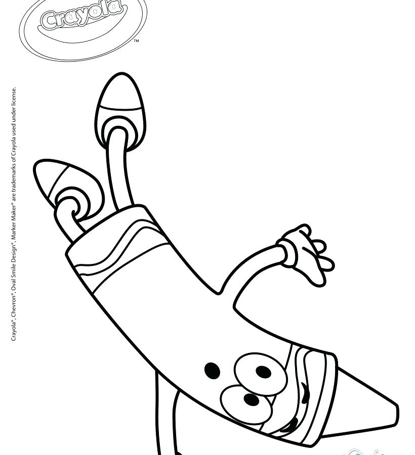820x900 Crayon Shape Coloring Pages