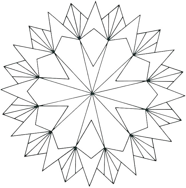 650x658 Design Coloring Sheets Geometric Shapes Coloring Geometric Design