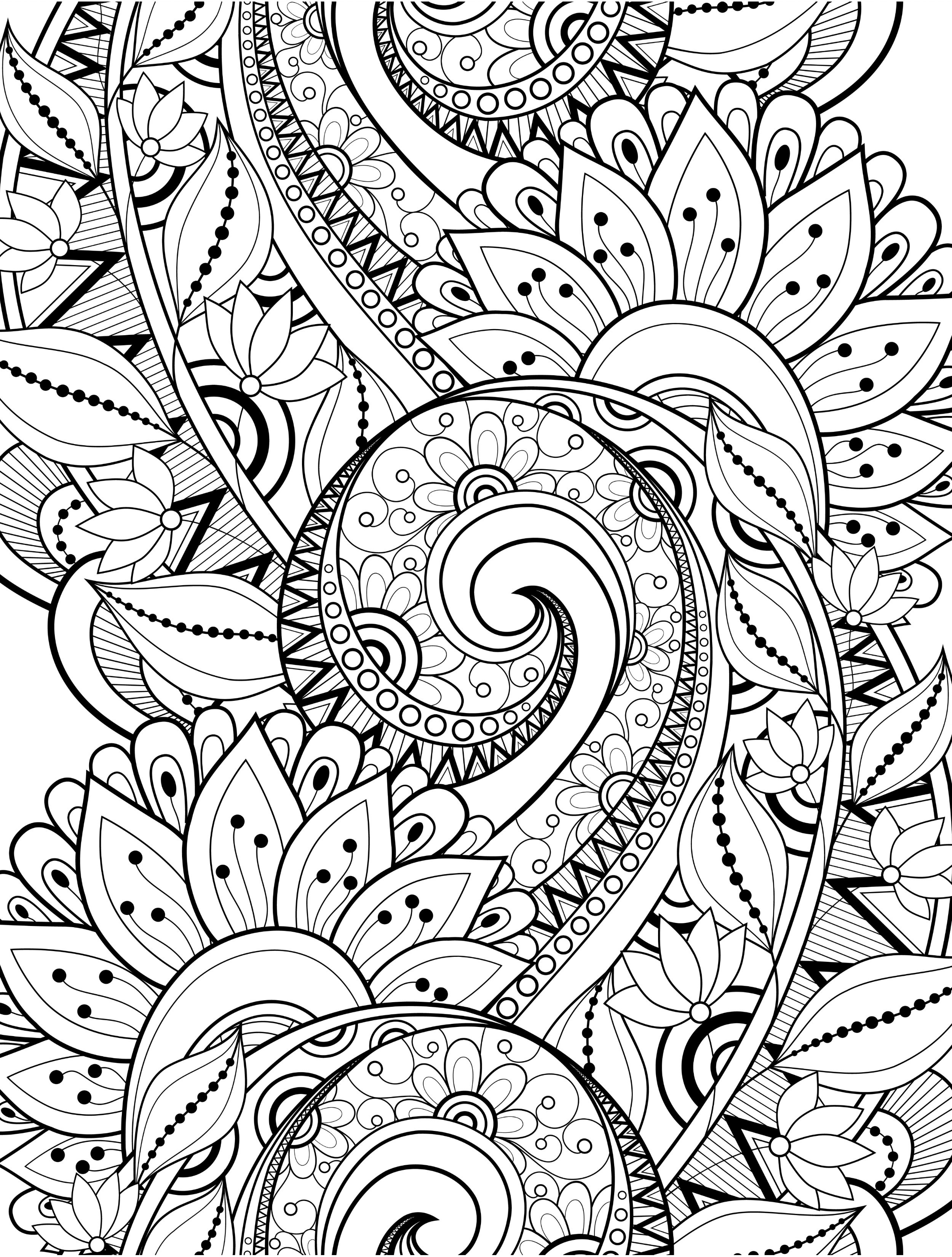 2500x3300 Busy Coloring Pages To Help Adults Relax Upload Abigail'S