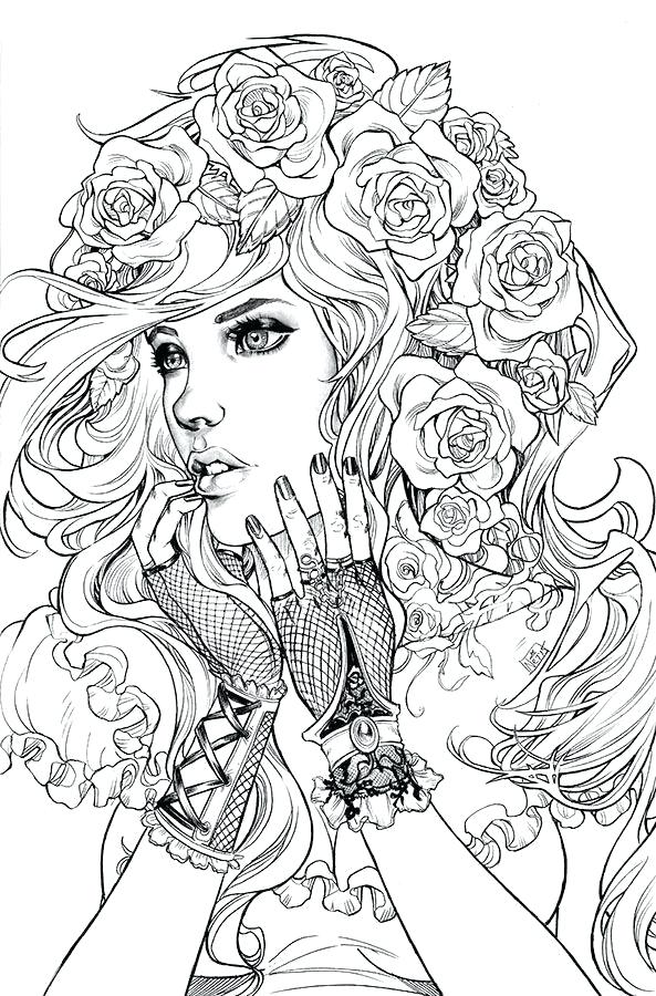 593x900 Hair Bows Coloring Pages
