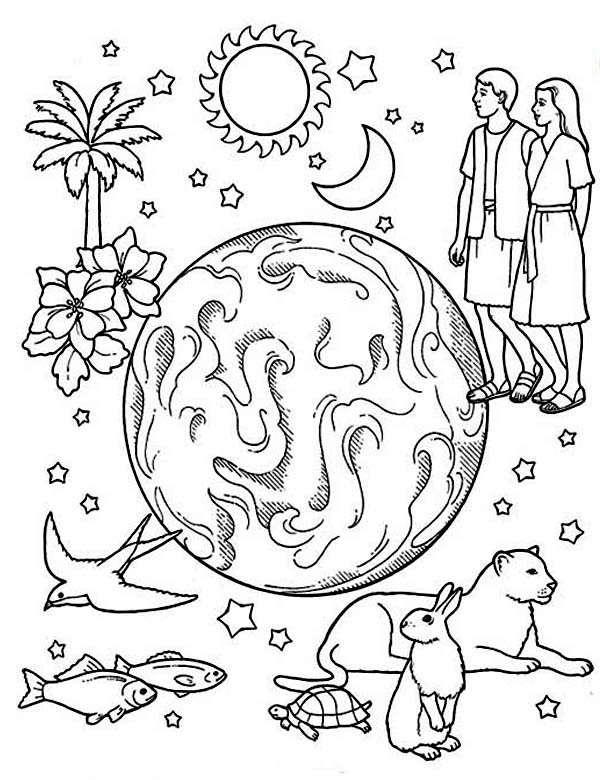 600x780 Awesome To Do Creation Coloring Pages For Sunday School Toddlers