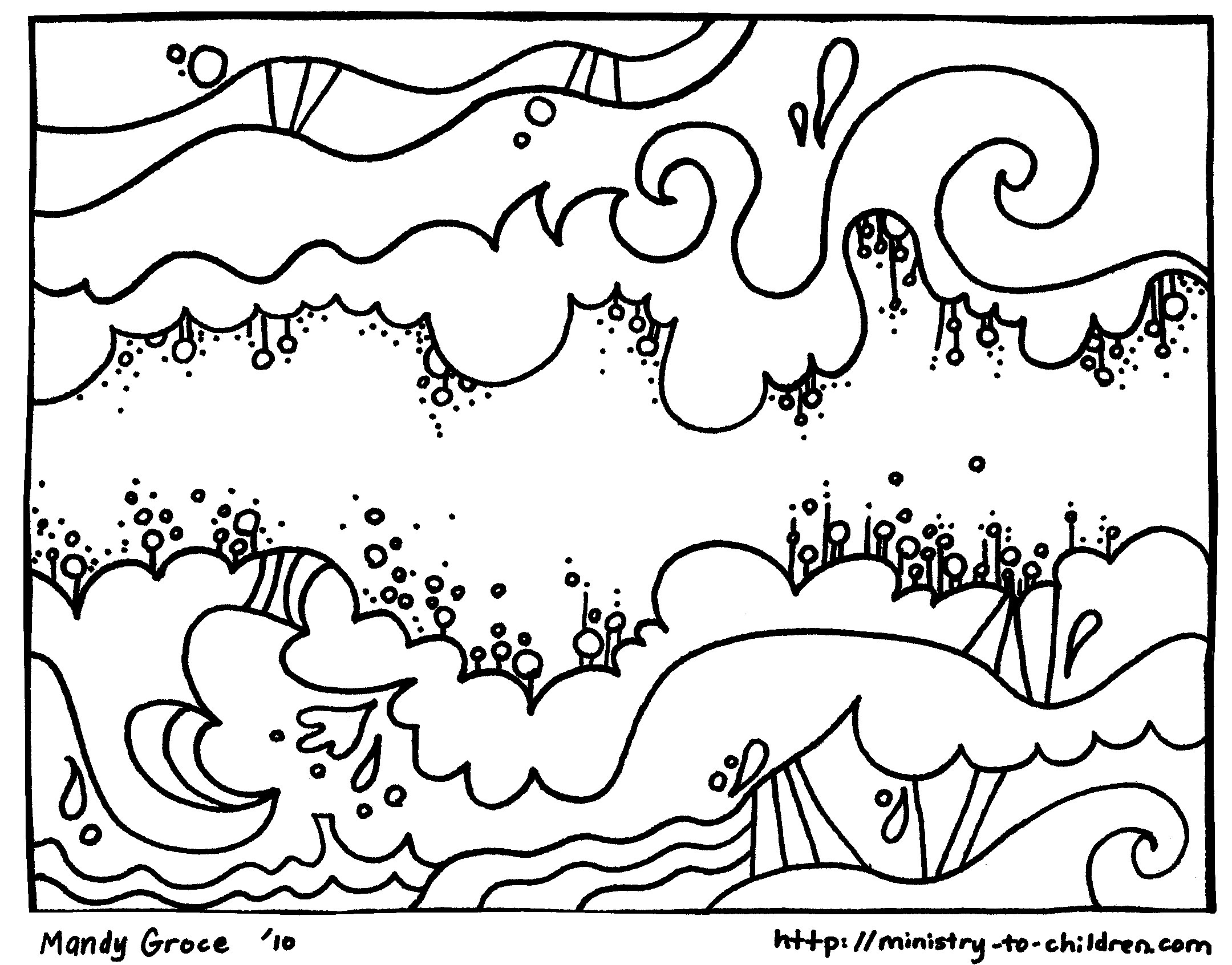 2160x1692 God Makes The Sky Creation Coloring Pages