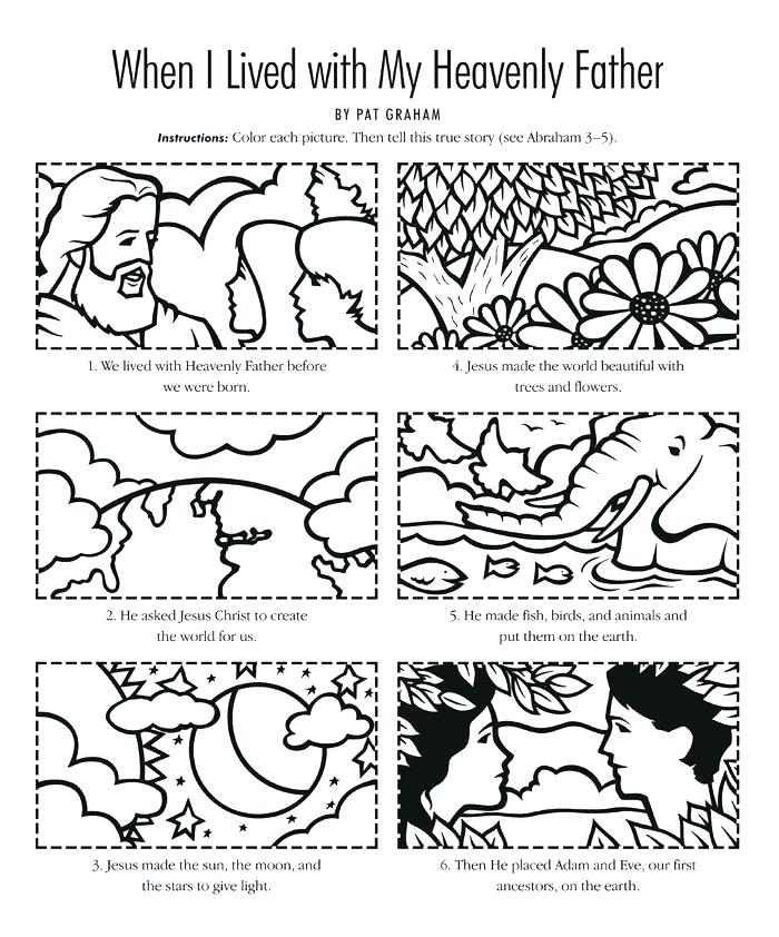 Creation Day 5 Coloring Pages