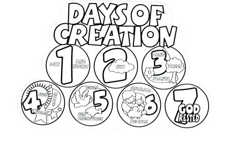 469x304 7 Days Of Creation Coloring Pages Plus Site New At Gods Day 2 5