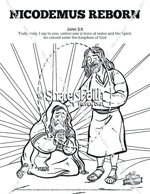 520x673 Creation Color Pages Bible School Coloring Pages John 3 Bible