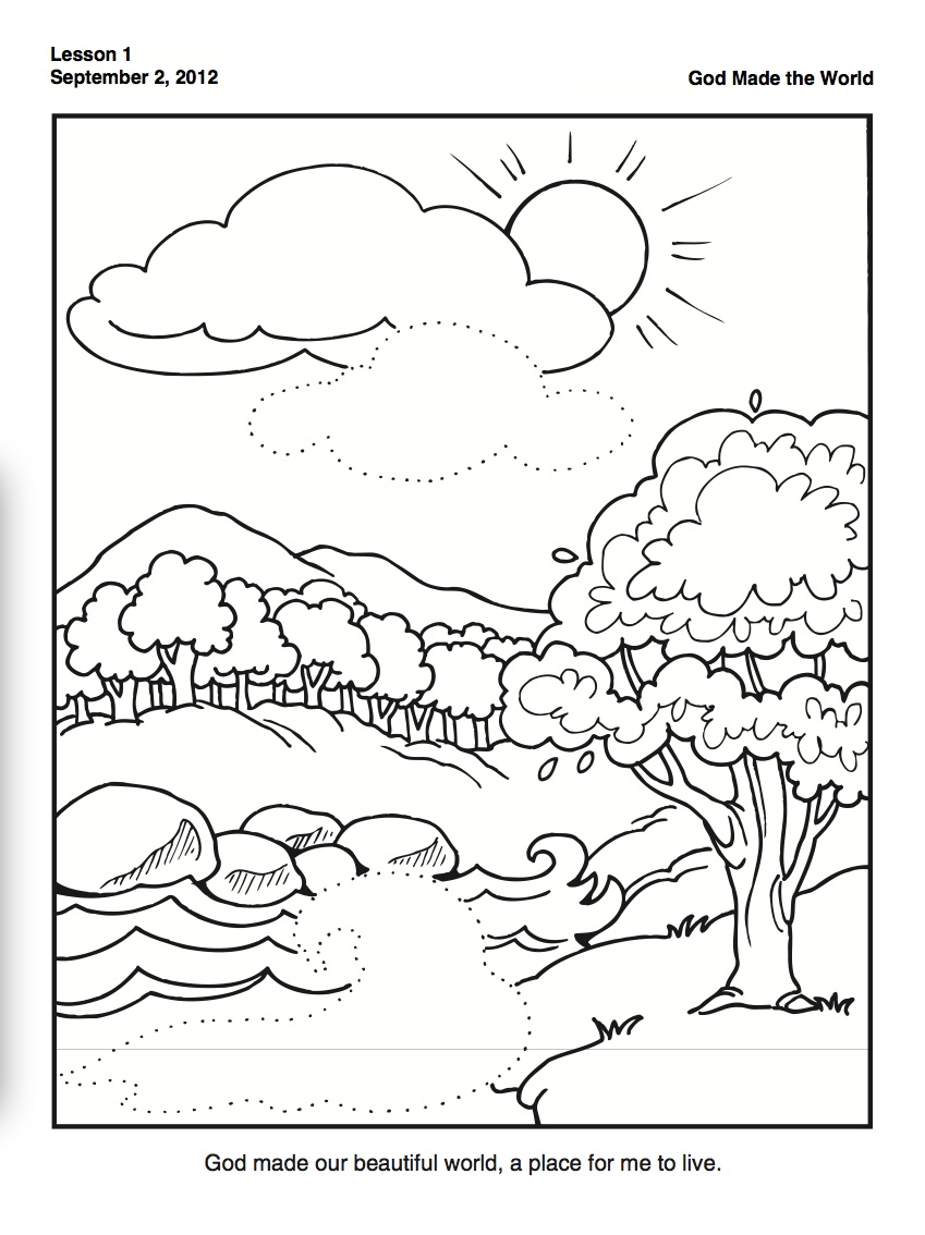 849x1134 Creation Coloring Pages Days Of Sheet Numbers Color Educations