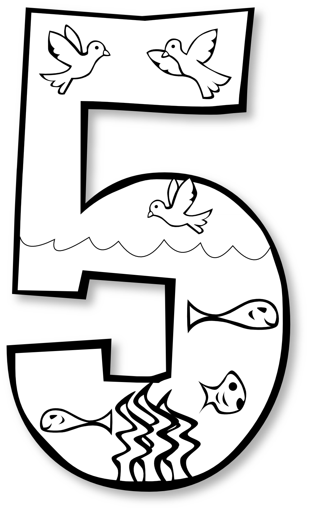 999x1646 Cool Creation Day 5 Number Ge 2 Black White Line Art Scalable