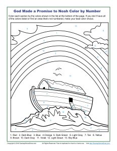 232x300 Color By Number Coloring Pages On Sunday School Zone