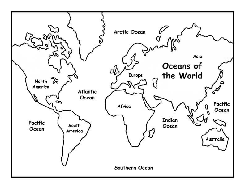 792x612 Oceans Of The World Coloring Page