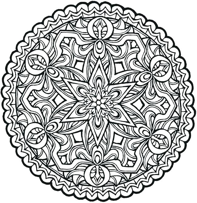 650x671 Cool Printable Coloring Pages Adult Mandala Coloring Pages Plus