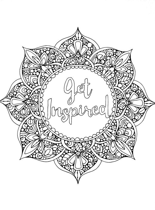 603x815 Page Scanned From The Creative Coloring Mandala Expressions