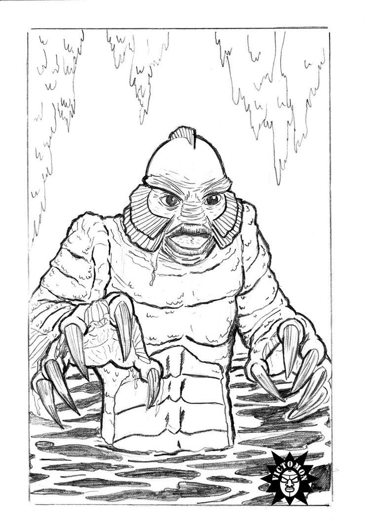 756x1056 Creature From The Black Lagoon By Victomon