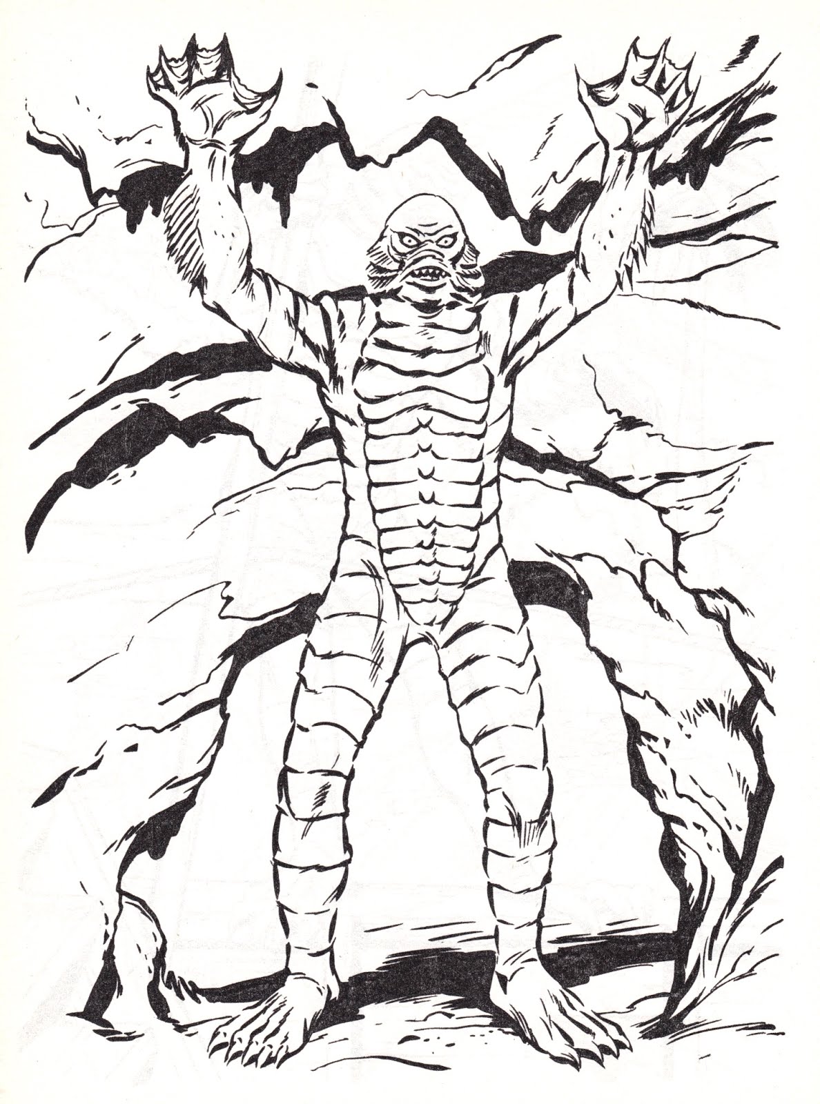 1188x1600 Compromise Creature From The Black Lagoon Coloring Pages