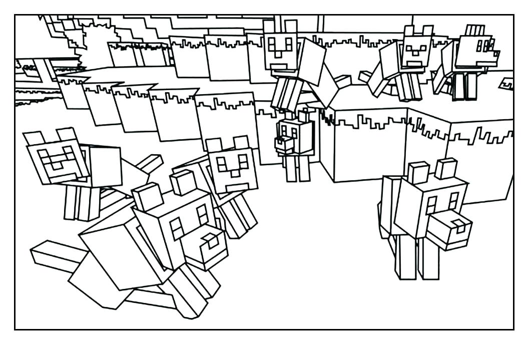 1057x689 Minecraft Mutant Creeper Coloring Pages Professional