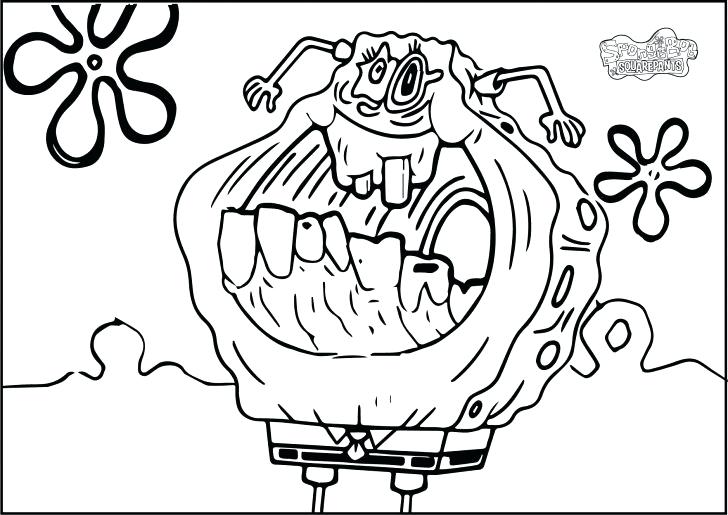 728x515 Creepy Coloring Pages Scary Monster Coloring Pages Creepy Coloring