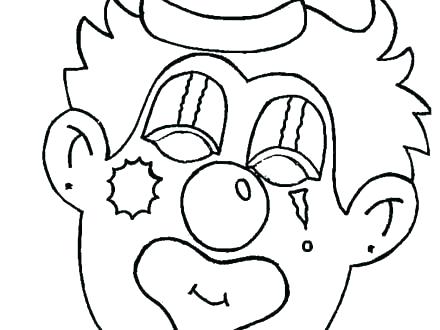 440x330 Clown Coloring Page