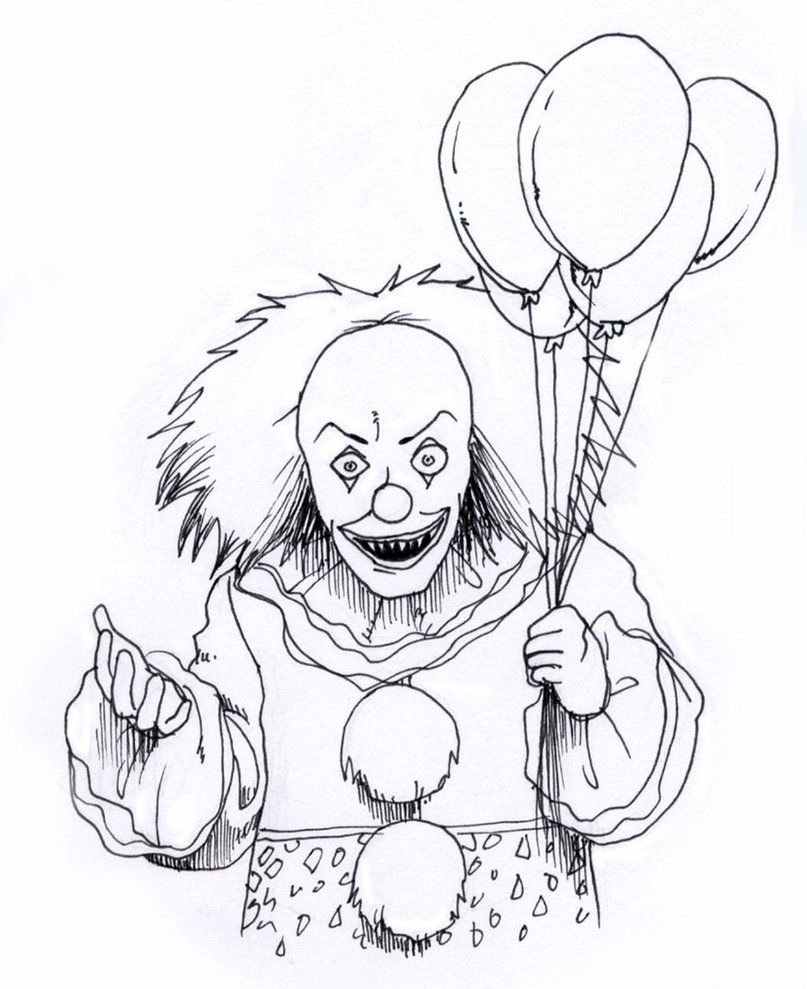 807x989 Creepy Coloring Pages