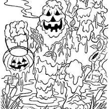220x220 Group Of Creepy Monsters Coloring Pages