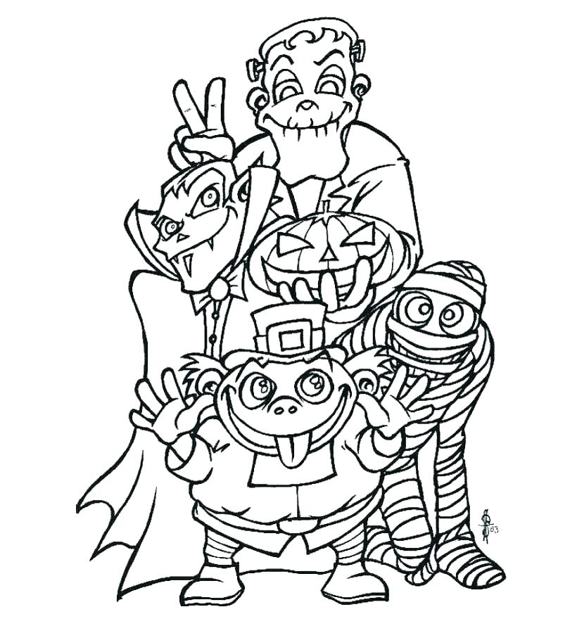 820x900 Creepy Coloring Pages Scary Coloring Pictures Scary Coloring Pages