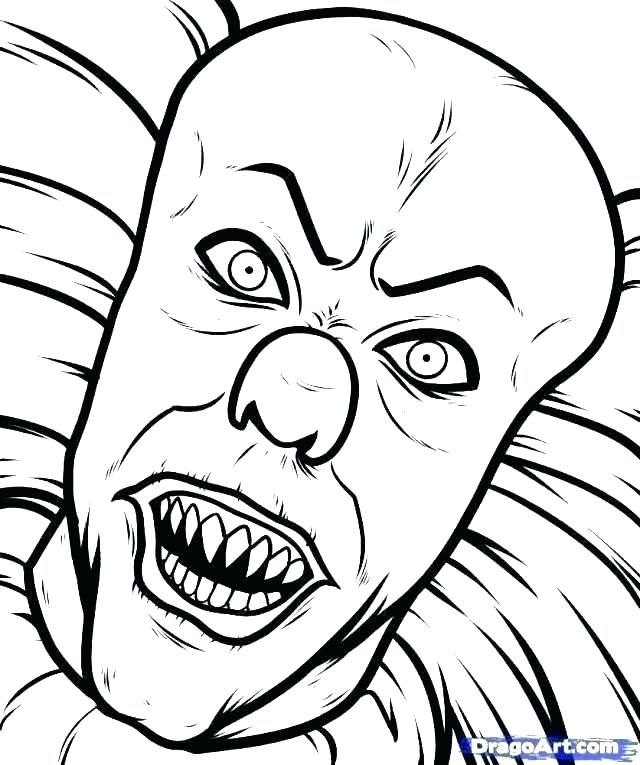 640x765 Scary Coloring Pages To Print Creepy Coloring Pages Scary Monster