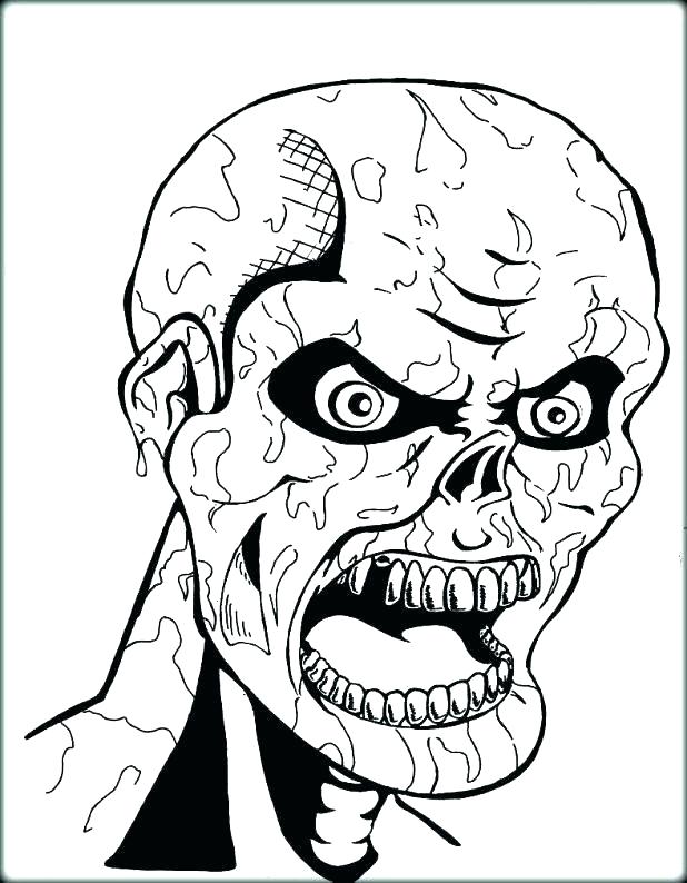 618x794 Creepy Coloring Pages Scary Monster Coloring Pages Scary Coloring