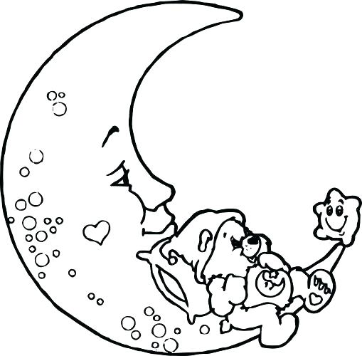 509x500 Crescent Moon Coloring Page Crescent Moon Coloring Page Medium