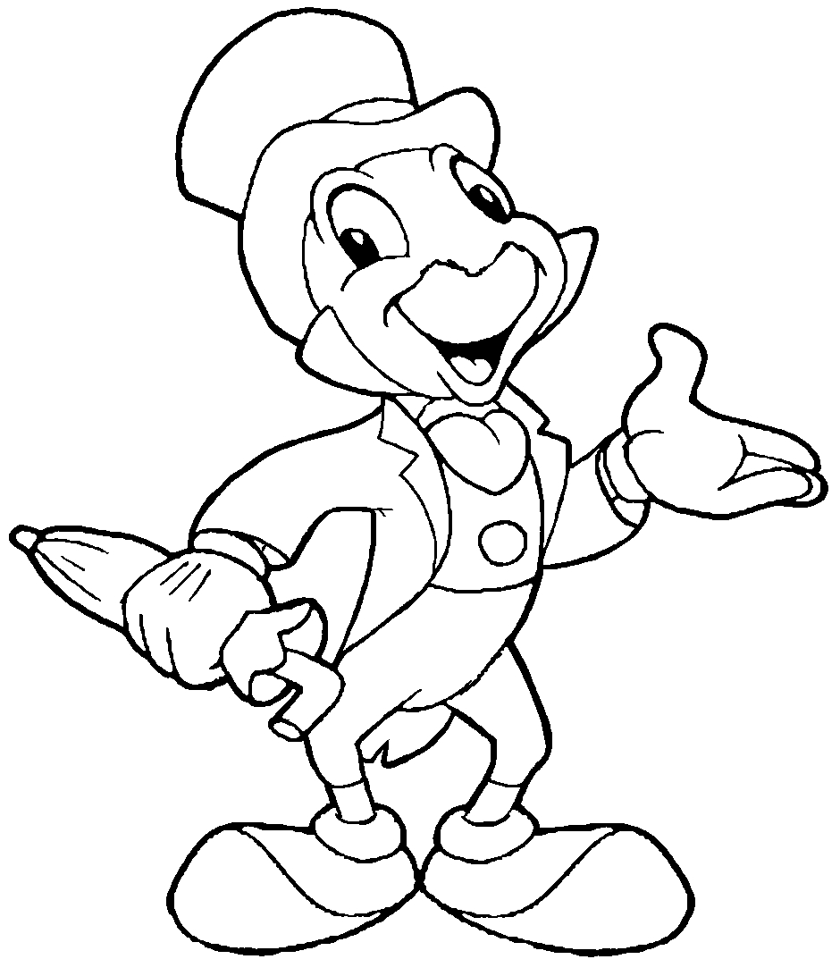 940x1092 Fresh Disney Jiminy Cricket Coloring Pages Collection Printable