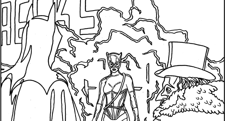728x393 Crime Scene Coloring Page Batman Coloring Pages Free Coloring