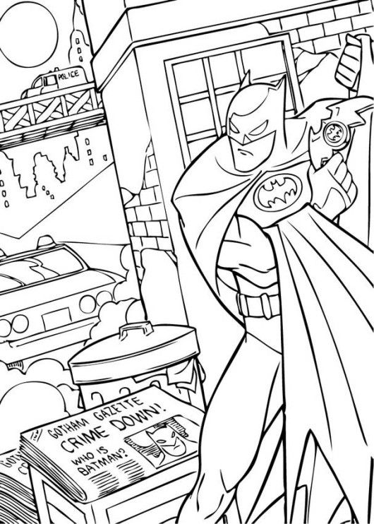 530x742 12 Best Coloring Pages (Batman) Images On Coloring