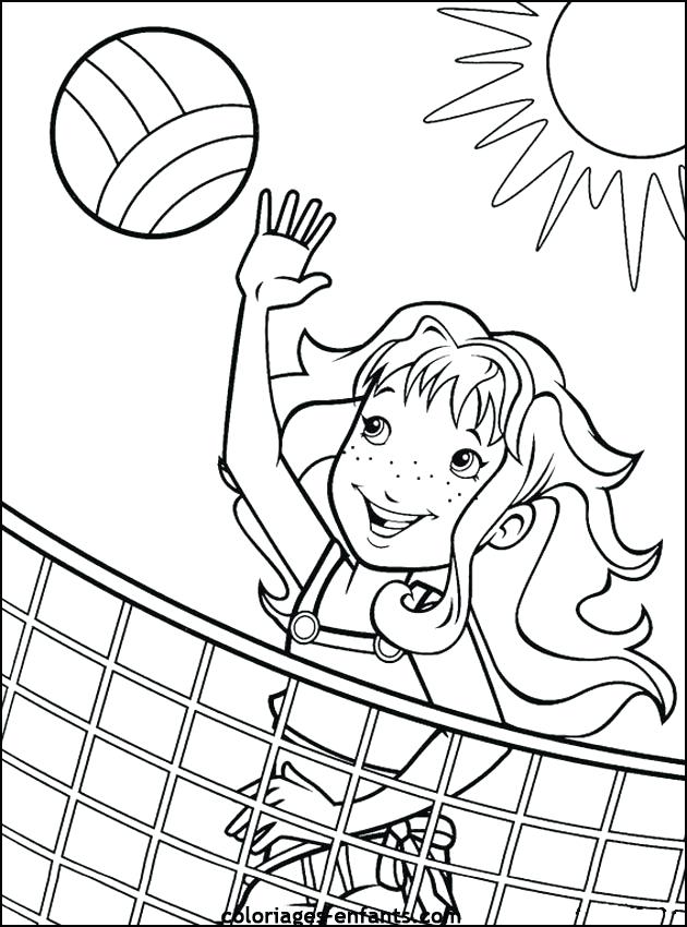 630x850 Cristiano Ronaldo Coloring Pages Happy Volleyball Girl Sports