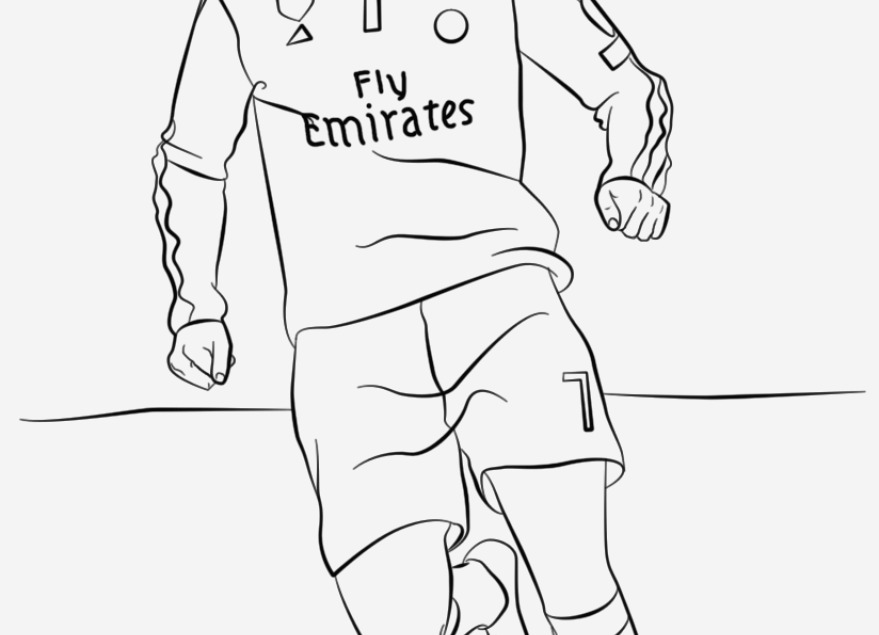879x635 Colorful Soccer Coloring Pages Ronaldo Festooning